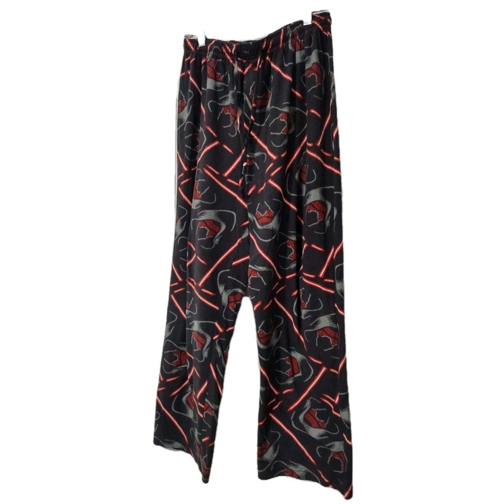 STAR WARS Pajama Pants Men's Size M Elastic Drawstring Waist Darth Vader Fleece